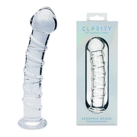 Creative Conceptions Clarity Seraphic Spiral Glass Dildo