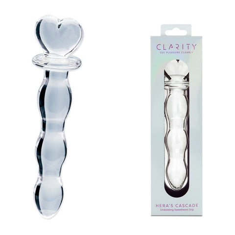 Glass Dildo Hera's Cascade by Creative Conceptions - Glass Sex Toys