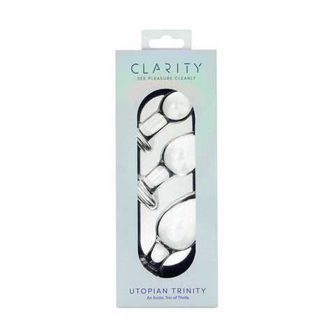 Glass Dildo Utopian Trinity by Creative Conceptions - Glass Sex Toys
