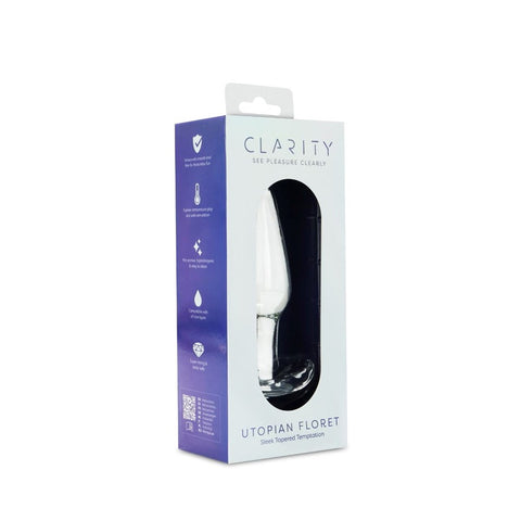 Glass Dildo Utopian Floret by Creative Conceptions - Glass Sex Toys