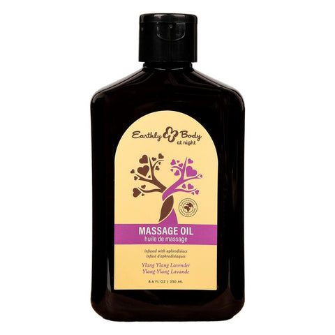 Hemp Seed Scented Massage Oil 250 Ml by Earthly Body - Massage Oils and Lubricants