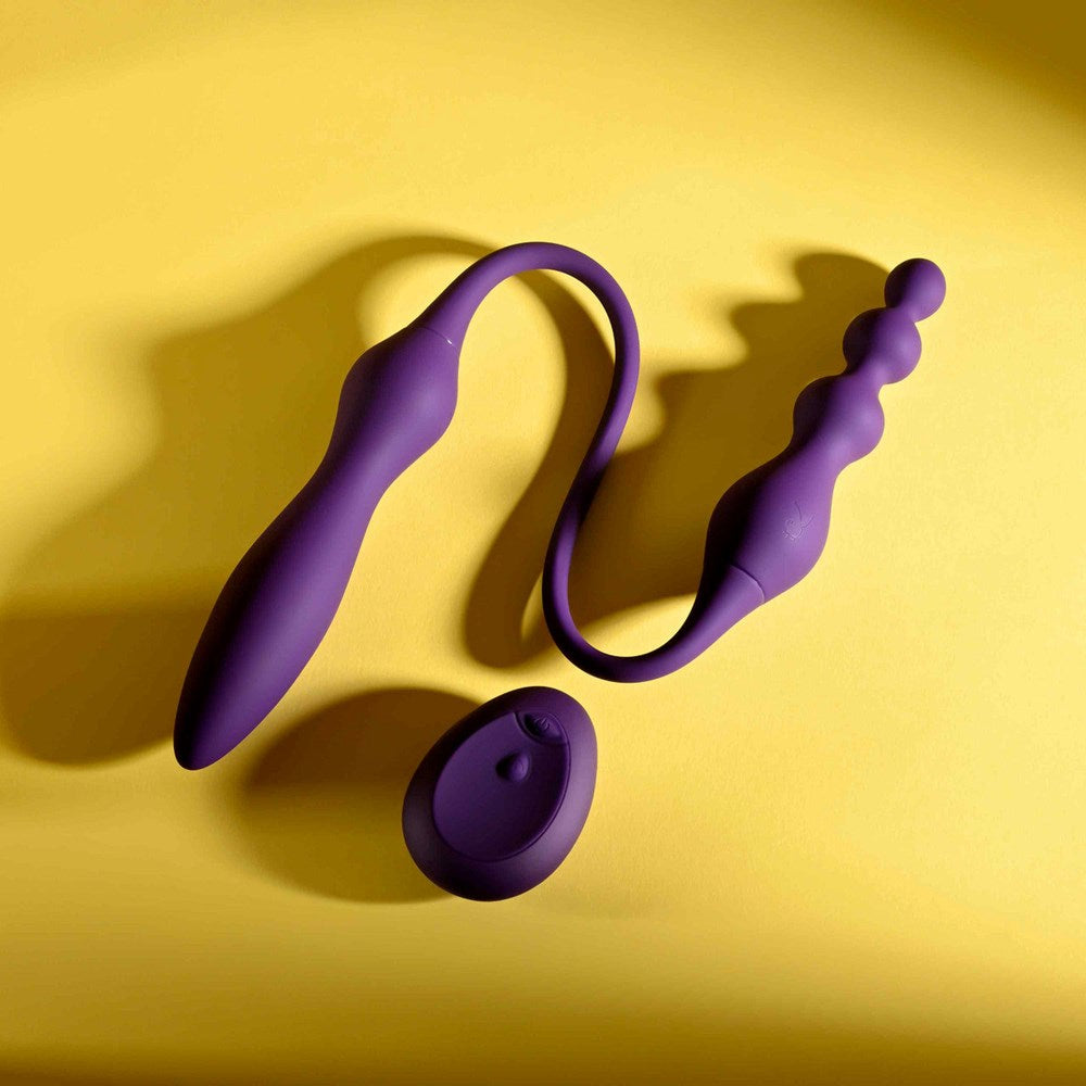 Playboy Pleasure THIS & THAT Flexible Dual Ended Vibrator - Anal Vibrators