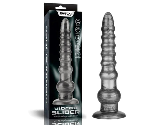 Lovetoy King Sized Vibrax Slider Vibrating Dildo Grey