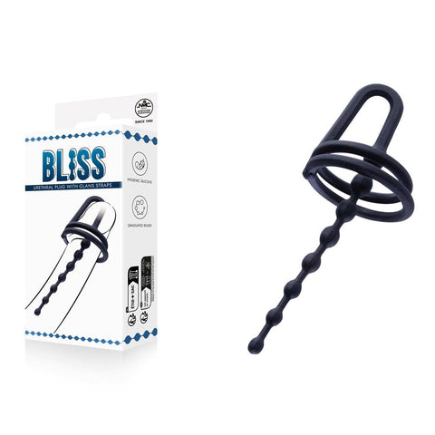 Bliss Urethral Plug with Glans Ring by NANMA Corporation - Urethral Sounds