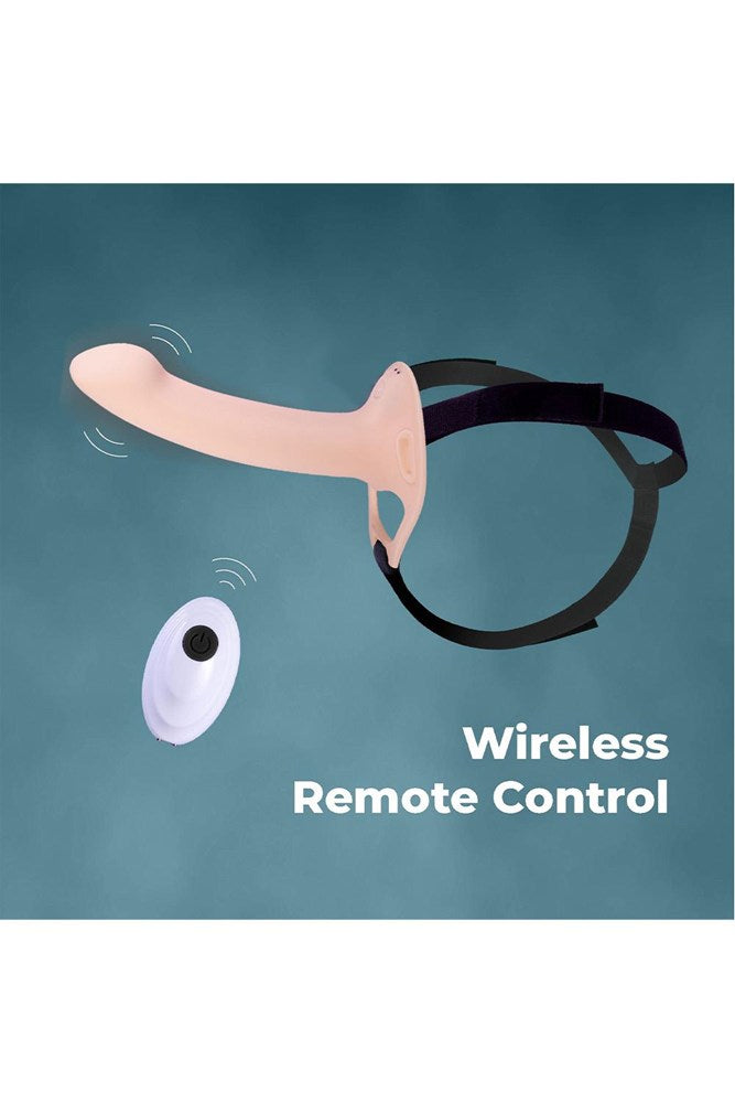 Nanma Erection Agents Rechargeable Vibrating Hollow Strap-On - Strap On Sextoys