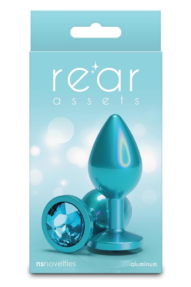 NS Novelties Rear Assets Iridescent Medium Butt Plug - Butt Plugs