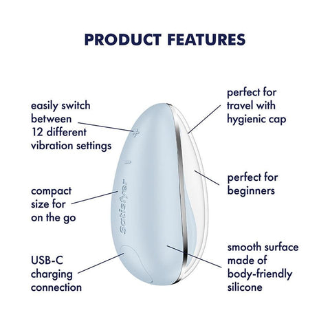 Drop To Go Clitoral Stimulator Clit Vibrator by Satisfyer - Clit Ticklers and Pulsators