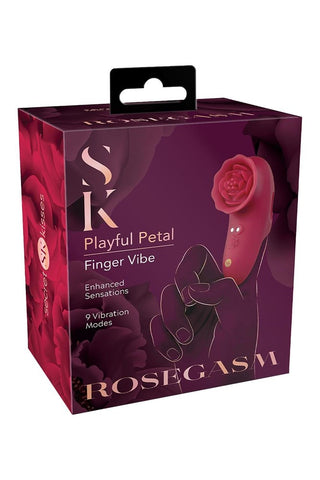 Secret Kisses ROSEGASM PLAYFUL PETAL Finger Stimulator - Finger and Tongue Vibrators