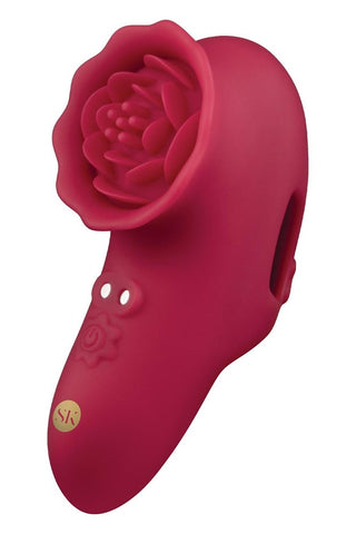 Secret Kisses ROSEGASM PLAYFUL PETAL Finger Stimulator - Finger and Tongue Vibrators