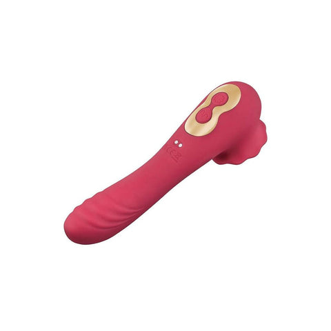 Secret Kisses ROSEGASM QUAKE Dual Ended Tapping Vibrator - Clit Ticklers and Pulsators