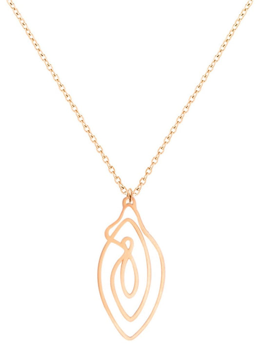 Biird Vulvii Gold Plated Stainless Steel Necklace