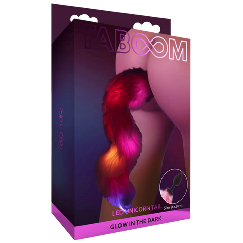 Unicorn Tail & Buttplug LED Butt Plug by Scala - Butt Plugs