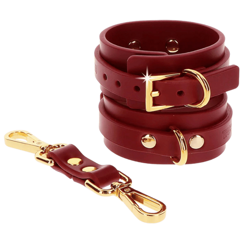 Wrist Cuffs Red by Scala - Cuffs And Restraints