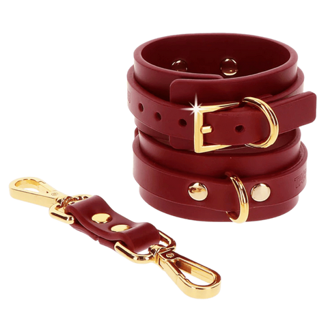 D-Ring Collar and Wrist Cuffs by Scala - Cuffs And Restraints