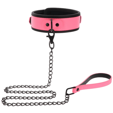 Glow Collar and Chain Leash by Scala - Collars and Leads