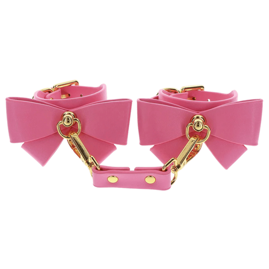 Scala Vegan PU Leather BDSM Play Wrist Cuffs