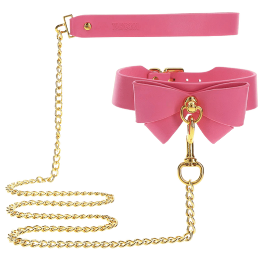 Scala Taboom PU Leather Fetish Collar and Leash