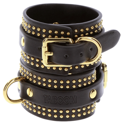 Studded Wrist Cuffs Set by Scala - Cuffs And Restraints