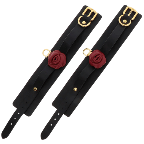 Wild Roses Wrist Cuffs by Scala - Cuffs And Restraints