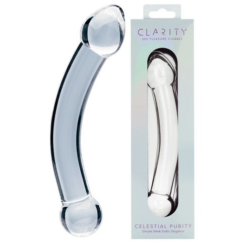 Glass Dildo Celestial Purity by Creative Conceptions - Glass Sex Toys