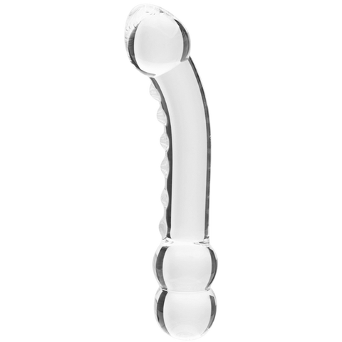 Glass Dildo Celestial Ridge by Creative Conceptions - Glass Sex Toys
