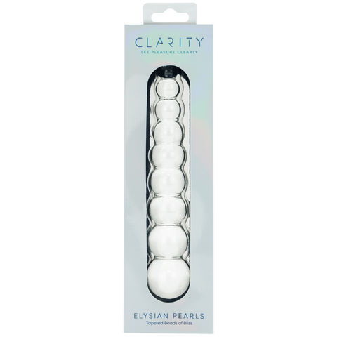 Glass Dildo Elysian Pearls by Creative Conceptions - Glass Sex Toys