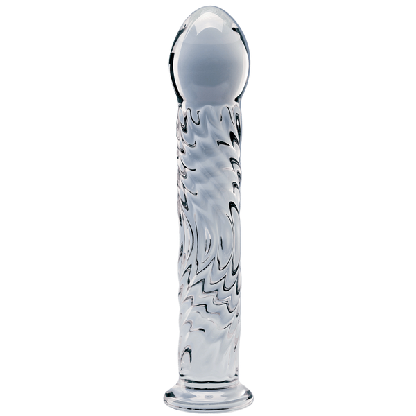 Creative Conceptions Seraphic Ripple Borosilicate Glass Dildo - Glass Sex Toys