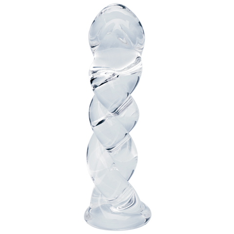 Seraphic Braid Glass Dildo by Creative Conceptions - Glass Sex Toys