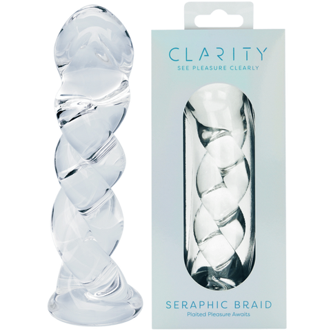 Seraphic Braid Glass Dildo by Creative Conceptions - Glass Sex Toys