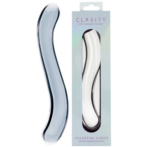 Glass Dildo Celestial Curve by Creative Conceptions - Glass Sex Toys