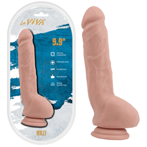 Willy 9.9 Inch Realistic Dildo by La Viva - Realistic Dildos