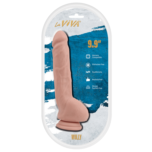 Willy 9.9 Inch Realistic Dildo by La Viva - Realistic Dildos