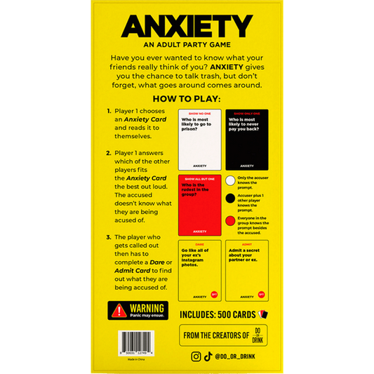 Creative Conceptions Anxiety Party Card Game for Adults