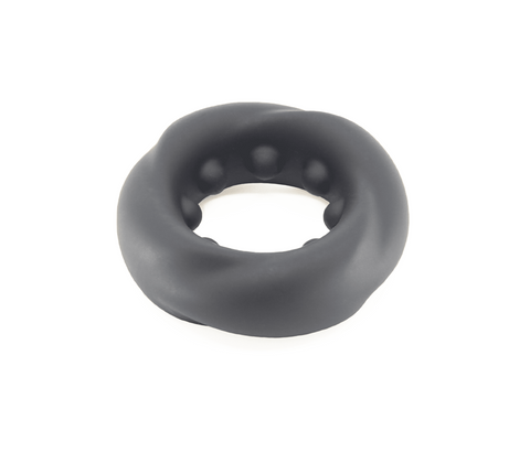 Mens Silicone Twisted O-Ring by Love In Leather - Stretchy Cock Rings