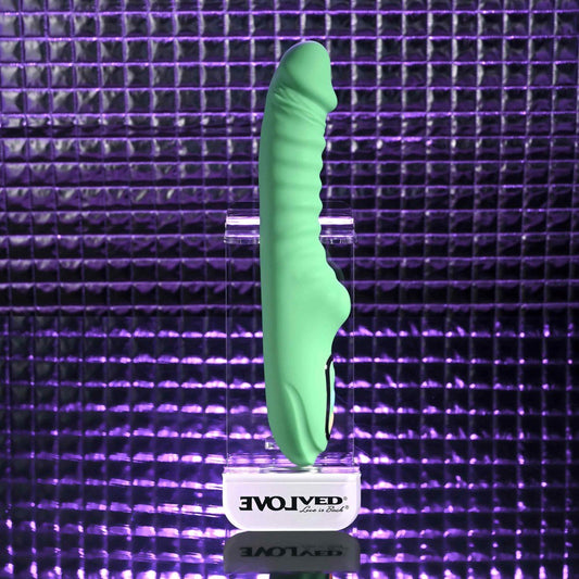 Evolved FULL THROTTLE Mint USB Rechargeable Vibrator - G-Spot Vibrators