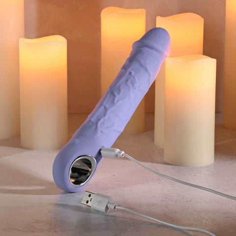 LARGE PURPLE FANTASY USB Rechargeable Vibrator by Evolved - G-Spot Vibrators
