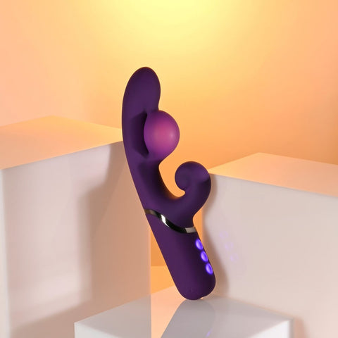 Evolved PLEASURE PUFF Inflatable Rabbit Vibrator - Rabbit Vibrators