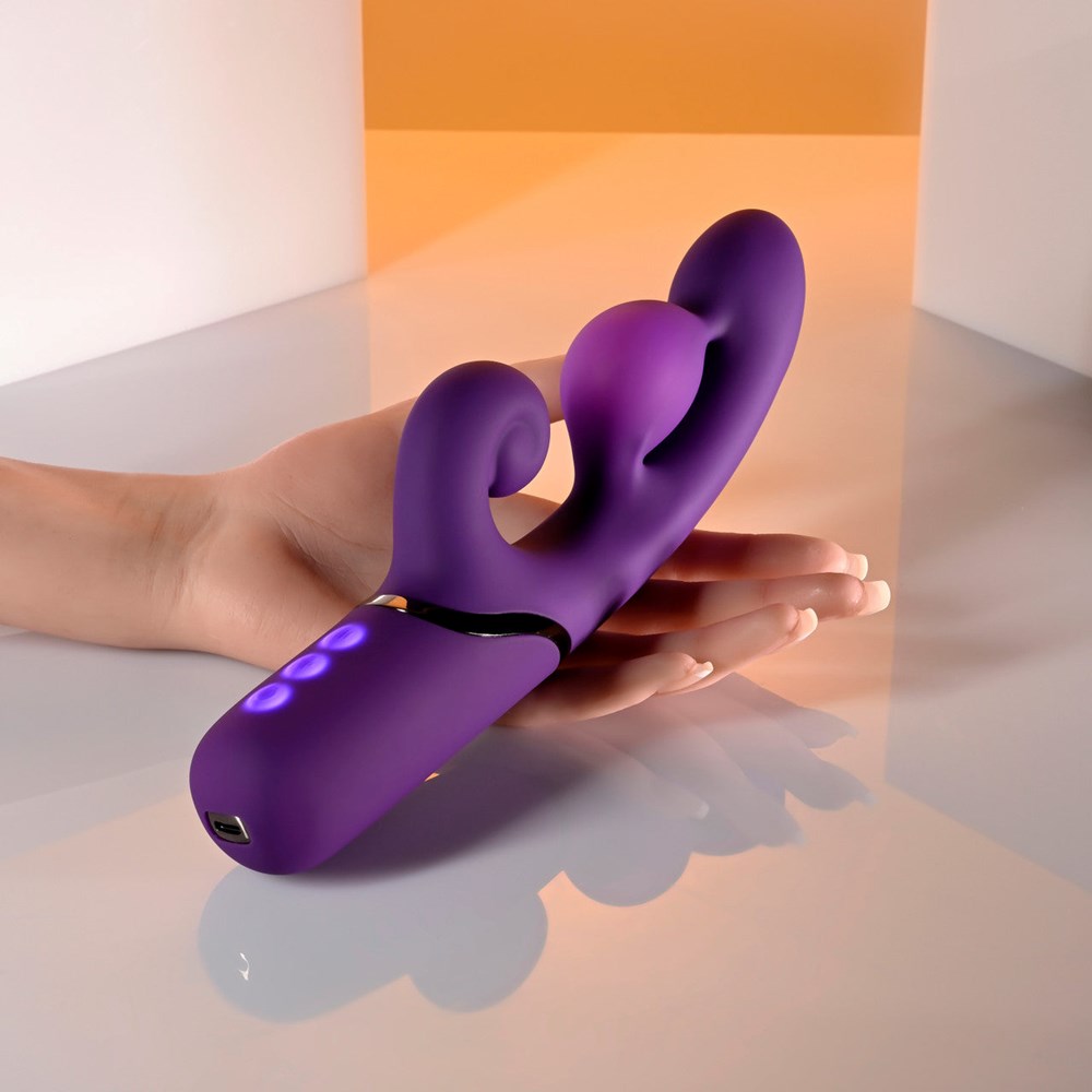 Evolved PLEASURE PUFF Rechargeable Inflatable Rabbit Vibe - Rabbit Vibrators