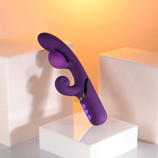 Evolved PLEASURE PUFF Inflatable Rabbit Vibrator - Rabbit Vibrators