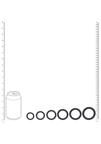 LEVELZ Cock Ring Set of 6 Cock Rings Set of 6 Sizes - Cock Ring Sets