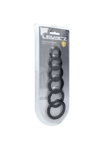 LEVELZ Cock Ring Set of 6 Cock Rings Set of 6 Sizes - Cock Ring Sets