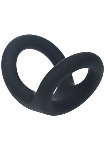 Double O Silicone Cock and Balls Rings by Shots Toys - Stretchy Cock Rings
