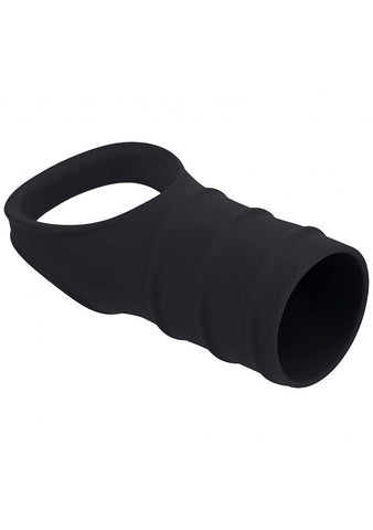 LEVELZ Cock Ring & Ribbed Sleeve Cock Ring with Sleeve - Stretchy Cock Rings