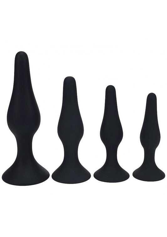 LEVELZ Slim Silicone Anal Plug Trainer Set of 4 - Butt Plugs