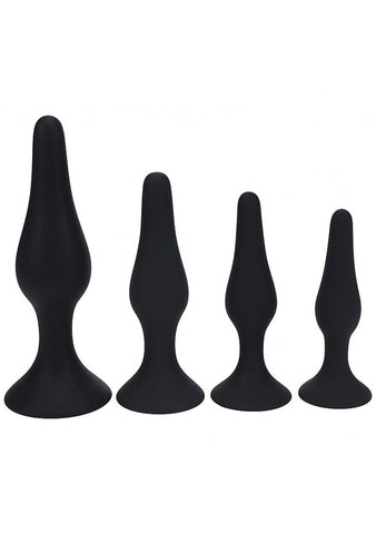 LEVELZ Slim Silicone Anal Plug Trainer Set of 4 - Butt Plugs