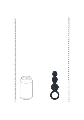 LEVELZ Beaded Silicone Anal Probe with Loop by Shots Toys - Anal Beads and Balls