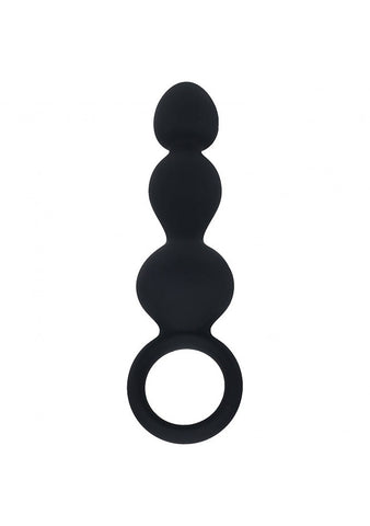 LEVELZ Beaded Silicone Anal Probe with Loop by Shots Toys - Anal Beads and Balls