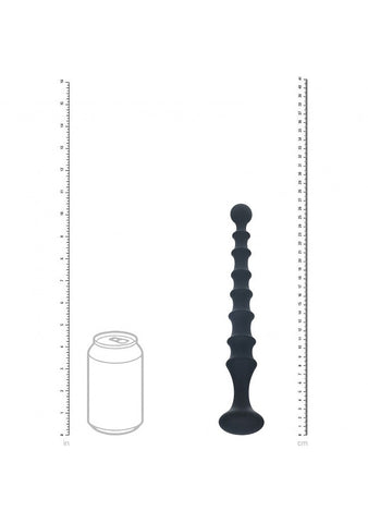 LEVELZ Ribbed Silicone Flared Anal Probe Anal Beads - Anal Beads and Balls