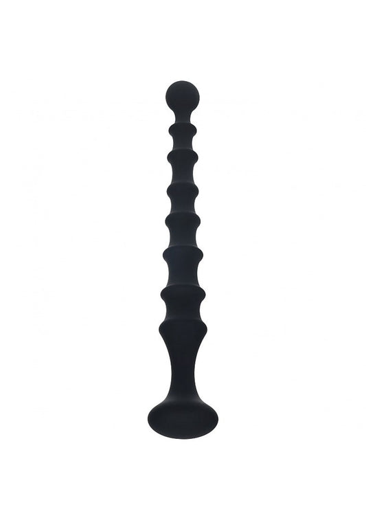 Shots LEVELZ Ribbed Silicone Flared Anal Probe Beads