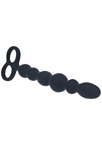 LEVELZ Beaded Anal Probe with Double Loop Anal Beads - Anal Beads and Balls